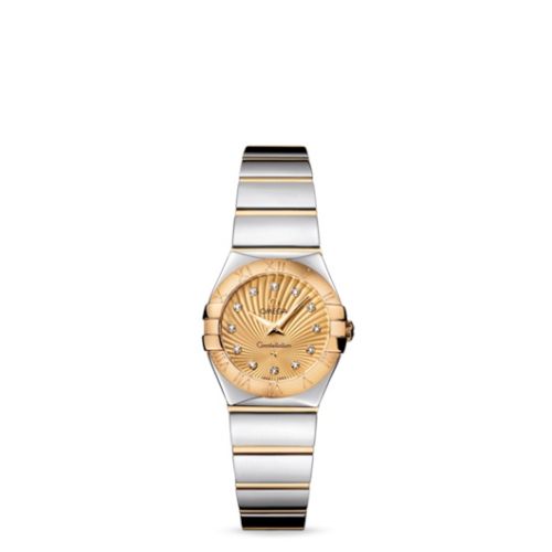 Omega Constellation Quartz 24 Polished Stainless Steel / Yellow Gold / Champagne Supernova